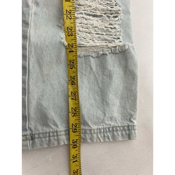 Carmar Light Wash Denim Distressed Jeans Overalls Size Small - Picture 11 of 13